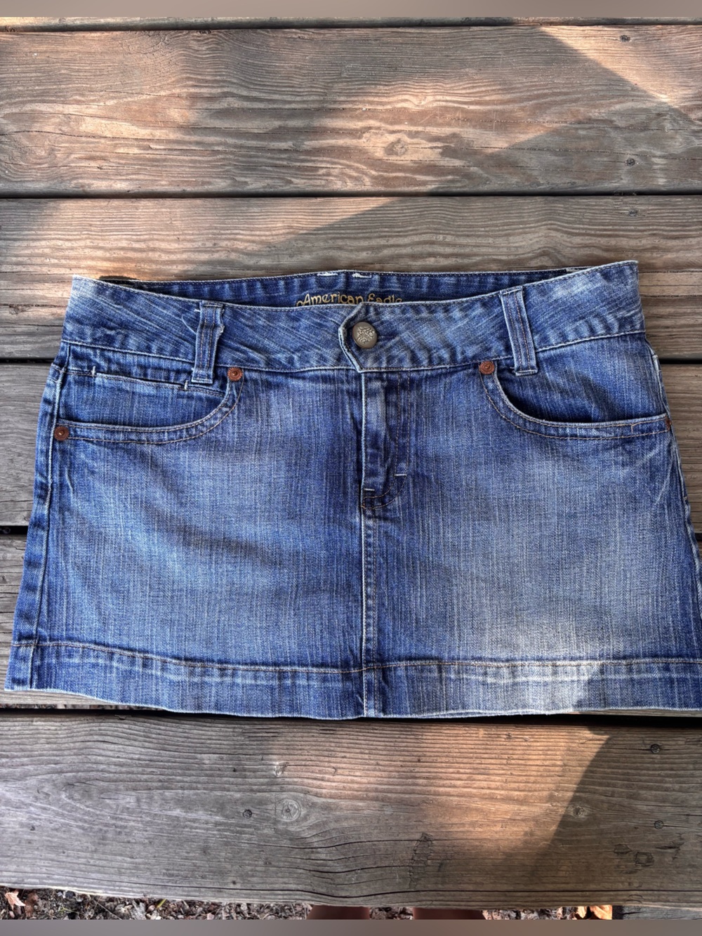 Vintage American Eagle Denim Mini Skirt